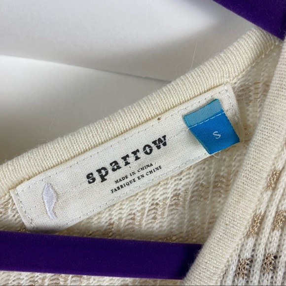 Anthropologie Sparrow Gilt Grid Sweater Dress S - Picture 8 of 12